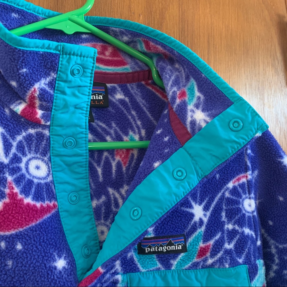 Patagonia Harvest Moon Blue Synchilla Snap-T Small - Picture 5 of 7